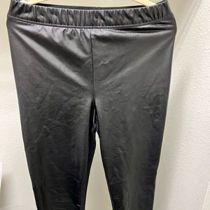 Old Navy High-Waisted Faux-Leather Panel Leggings For Women - Tall/Large